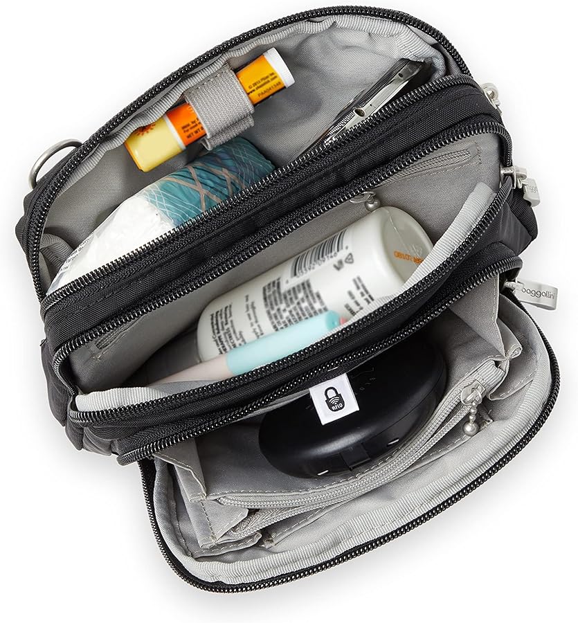 Amazon.com | Baggallini Trifecta RFID Wallet Crossbody - 8